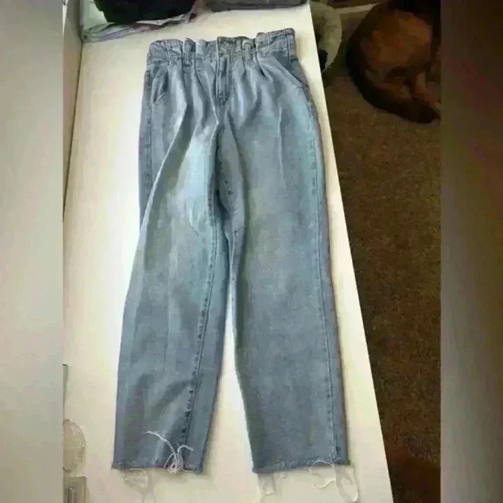 Wild fable, paper bag, jeans, distressed